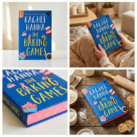 SPECIAL EDITION The Baking Games Hardcover with Sprayed Edges (+ AUTHOR-SIGNED BOOKPLATE) Book Rachel Hanna