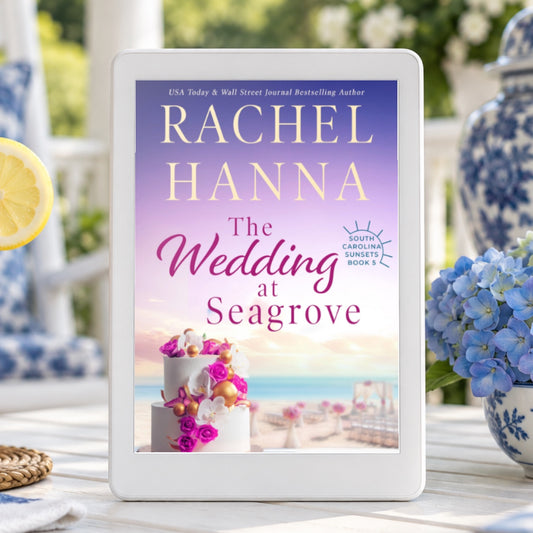 The Wedding at Seagrove eBook on a tablet