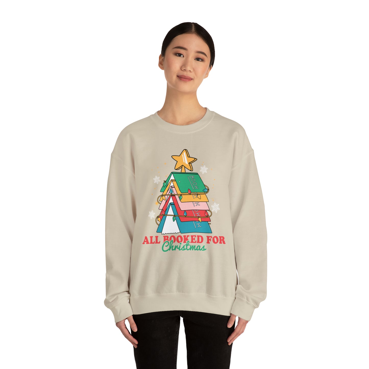 ALL BOOKED FOR CHRISTMAS Unisex Heavy Blend™ Crewneck Sweatshirt