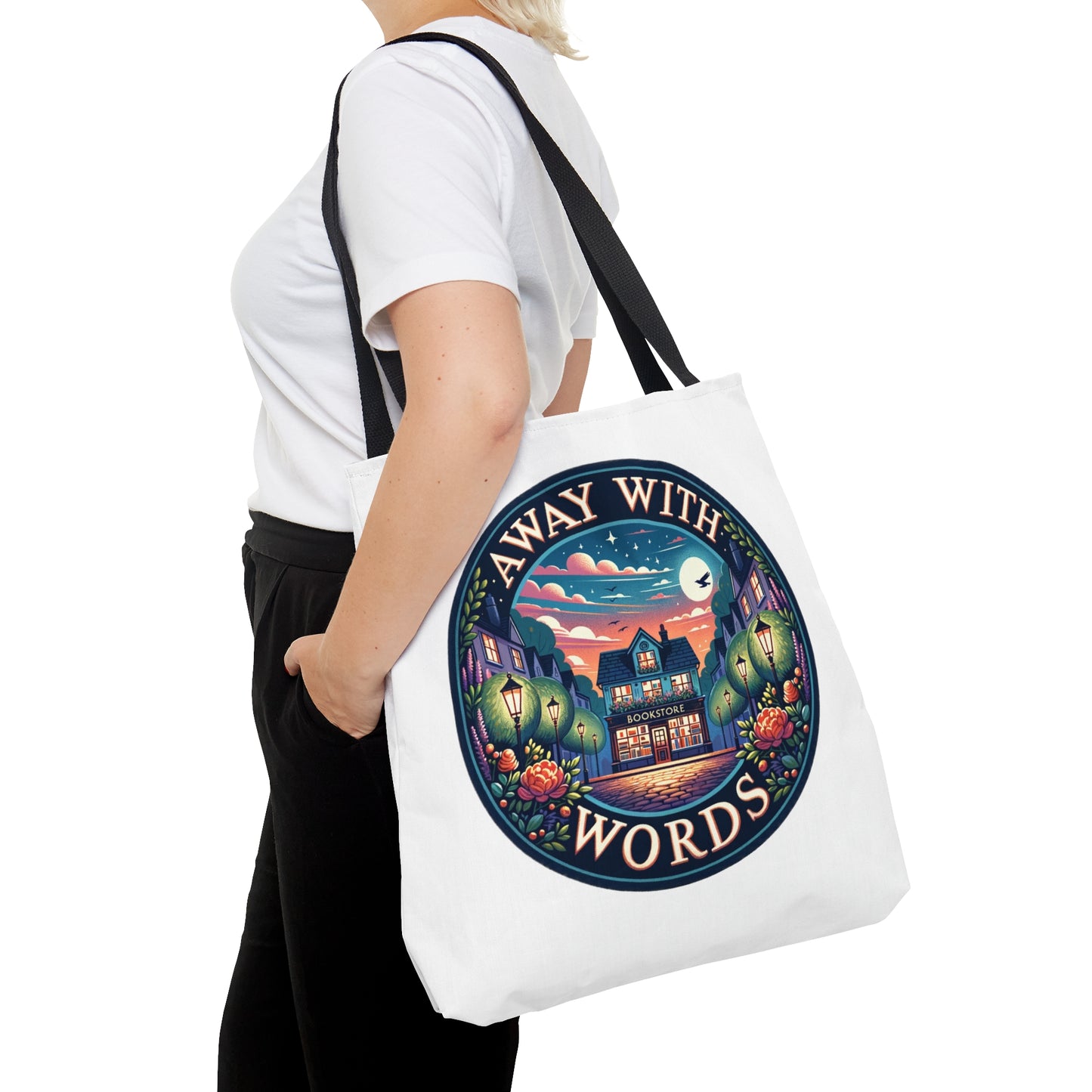 Away With Words (version 2) Tote Bag (AOP)