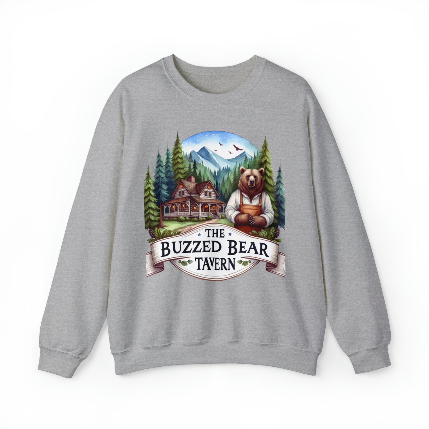 The Buzzed Bear Tavern Unisex Heavy Blend™ Crewneck Sweatshirt