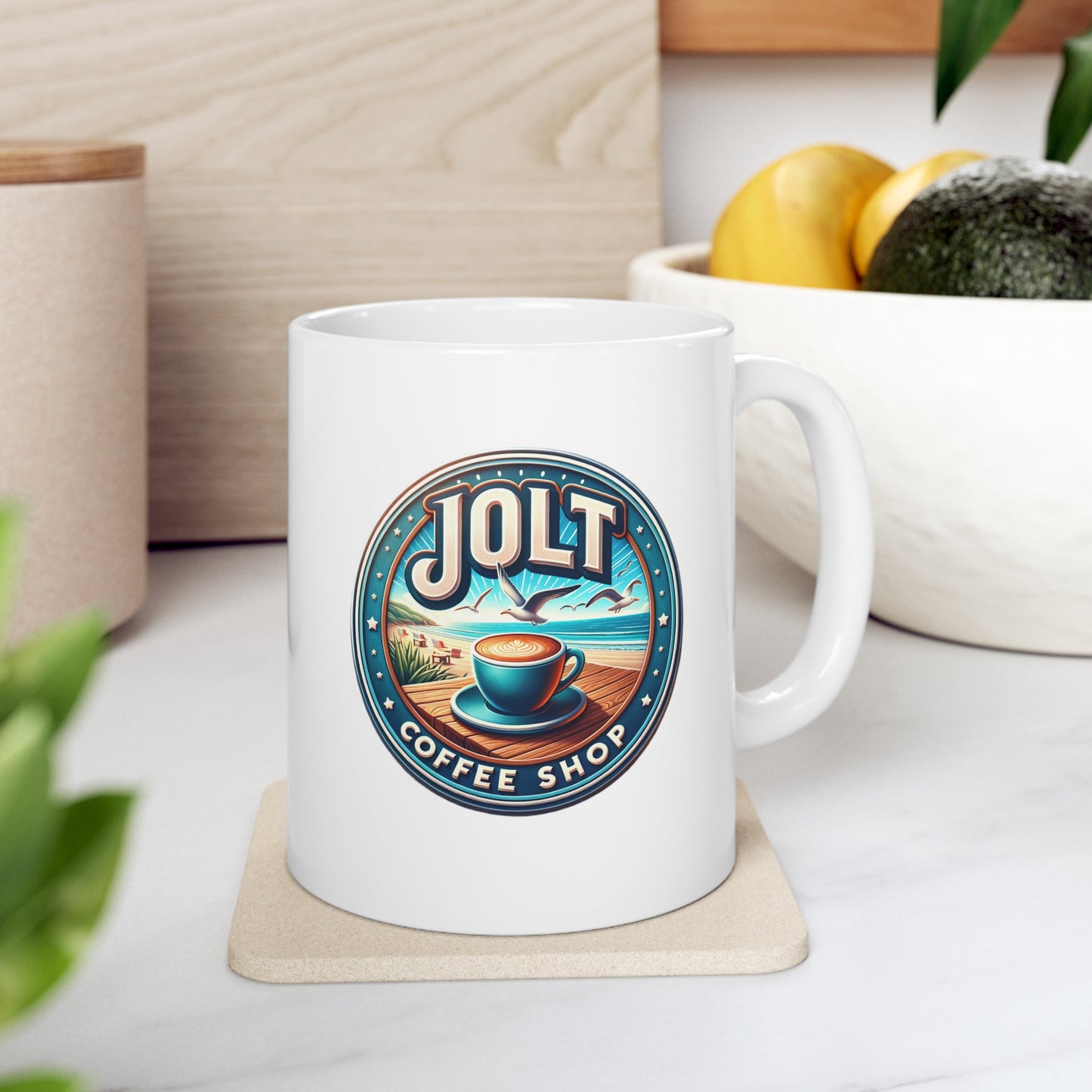JOLT COFFEE SHOP (January Cove) Ceramic Mug 11oz