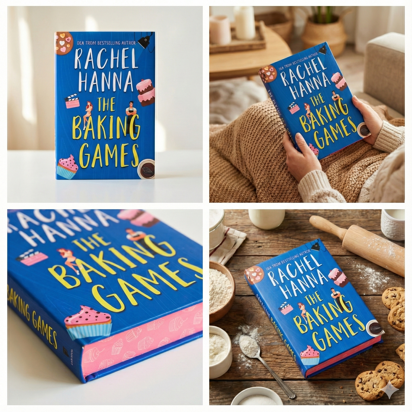 SPECIAL EDITION The Baking Games Hardcover with Sprayed Edges (+ AUTHOR-SIGNED BOOKPLATE) Book Rachel Hanna