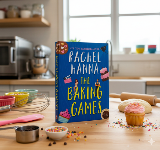 SPECIAL EDITION The Baking Games Hardcover with Sprayed Edges (+ AUTHOR-SIGNED BOOKPLATE) Book Rachel Hanna