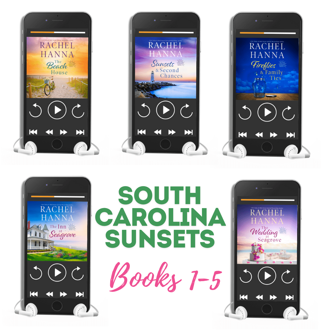 South Carolina Sunsets Audiobook Bundle Books 1-5 Rachel Hanna