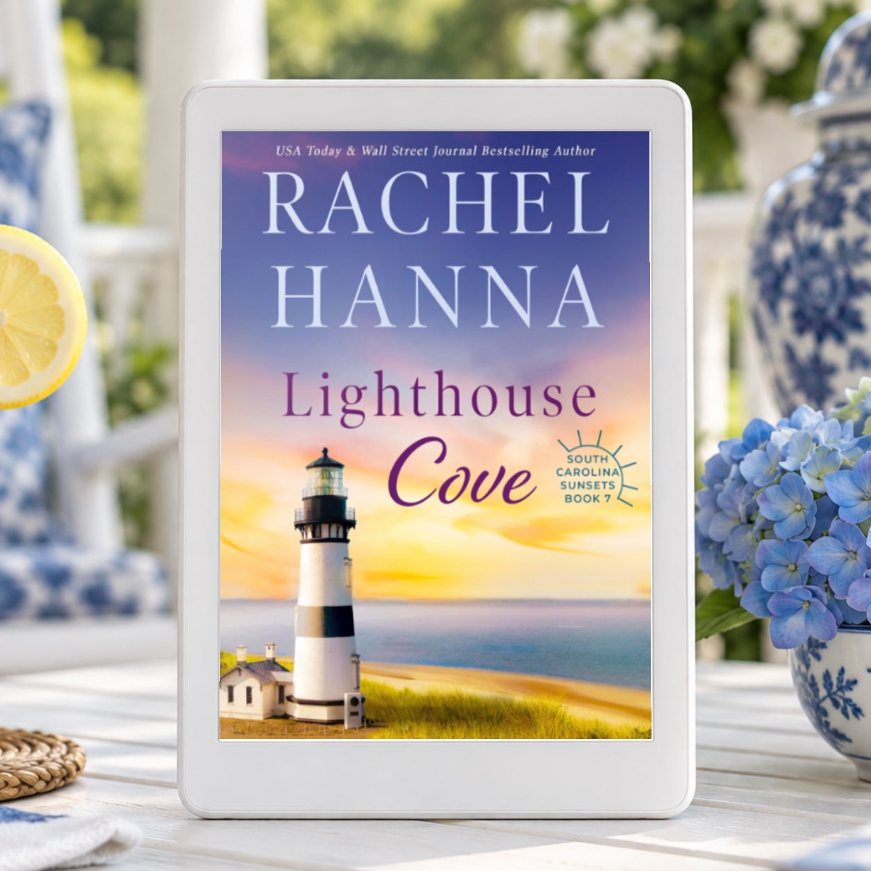 Lighthouse Cove eBook on a tablet